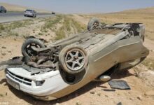 3 مصابين في انقلاب سيارة على طريق بنى سويف - الزعفرانة