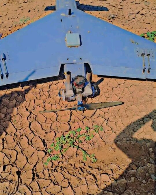 طائرات مسيرة-مسيرات انتحارية تتبع لقوات الدعم السريع سقطت بالقرب من نهر عطبرة