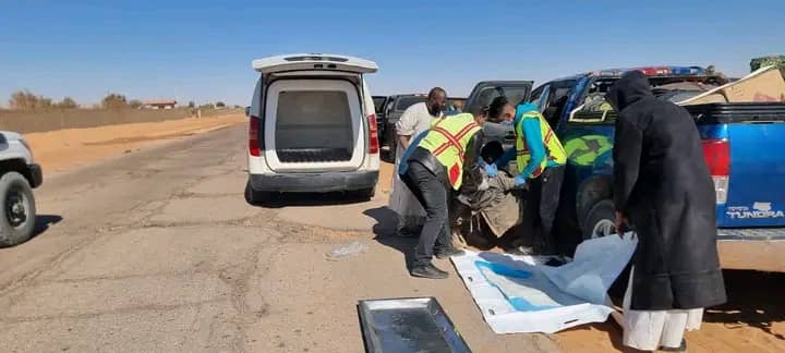 حادث سير لسودانيين في ليبيا