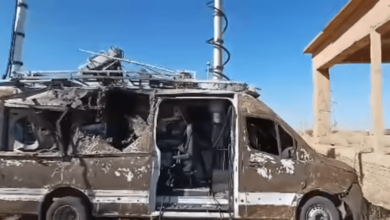 منصة مسيرات دمرها الجيش السوداني