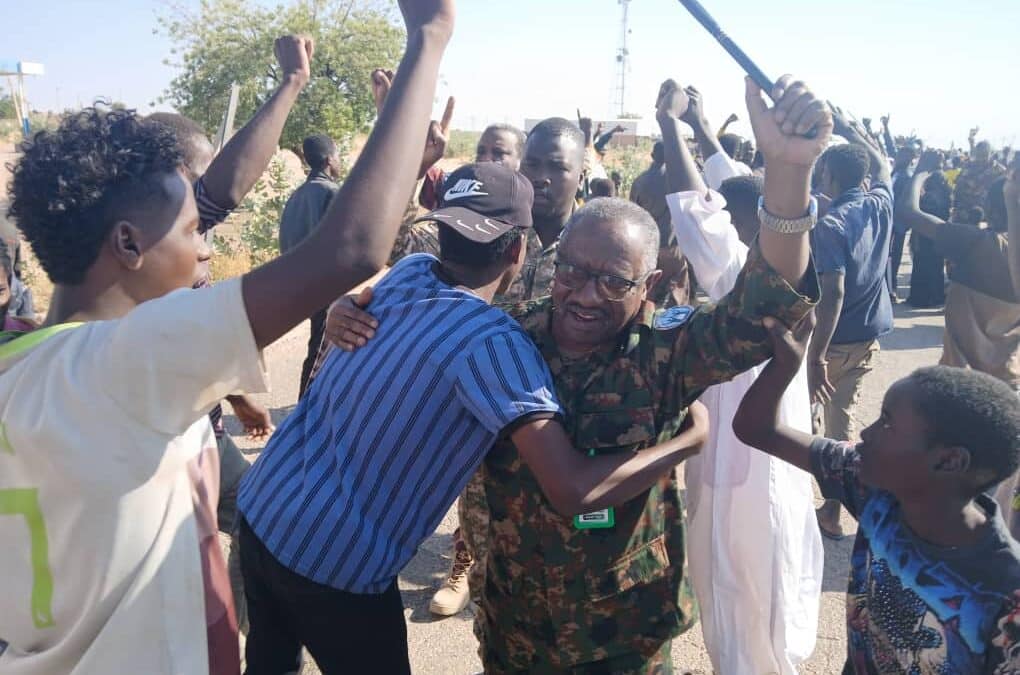 مواطنو أم روابة يعربون عن ارتياحهم لدخول القوات المسلحة للمدينة