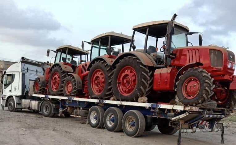 شحن الجرارات الجديدة من بورتسودان لبدء مرحلة الاعمار بمشروع الجزيرة