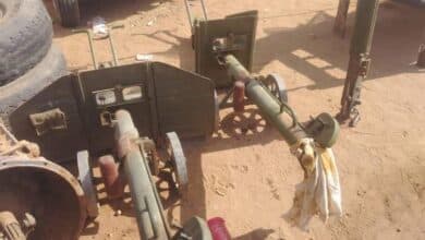 ضبط عدد 2 مدفع 106 ومدفع براون بحي المجاهدين