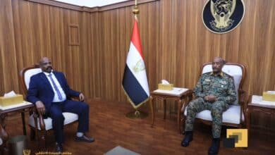 البرهان يلتقي والي الشمالية