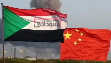علم الصين والسودان