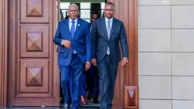 وصل وفد سوداني رفيع المستوى الأربعاء  إلى العاصمة الصومالية مقديشو، برئاسة الفريق أول مفضل مدير جهاز المخابرات العامة، والفريق ركن محمد علي صبير رئيس هيئة الاستخبارات العسكرية
