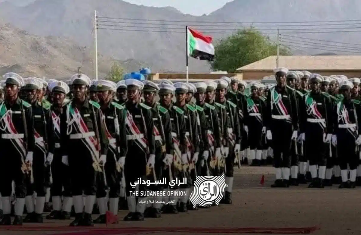 طابور عرض لجنود الجيش السوداني - صورة ارشيفية