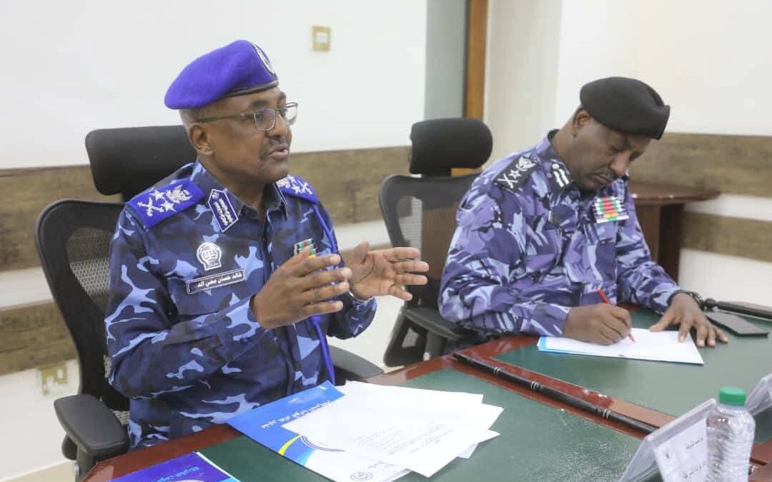 رأس الفريق أول شرطة حقوقي خالد حسان محي الدين، المدير العام لقوات الشرطة، اجتماع لجنة تأمين ولاية الخرطوم يوم الأحد،