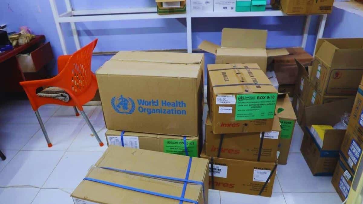 الصحة العالمية تدعم مراكز نهر النيل بأدوية أساسية